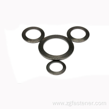 Knurling Lock Washer with black oxide